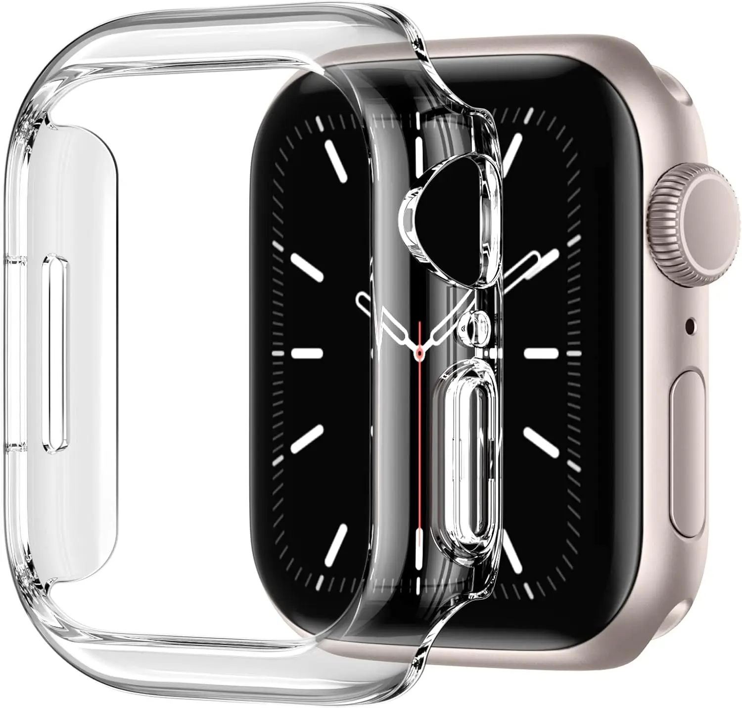 Screen Protector for Apple Watch Case 45mm 41mm 44MM 40MM 42mm 38MM Full TPU Bumper Cover Accessories iWatch Series 9 8 7 SE 6 3