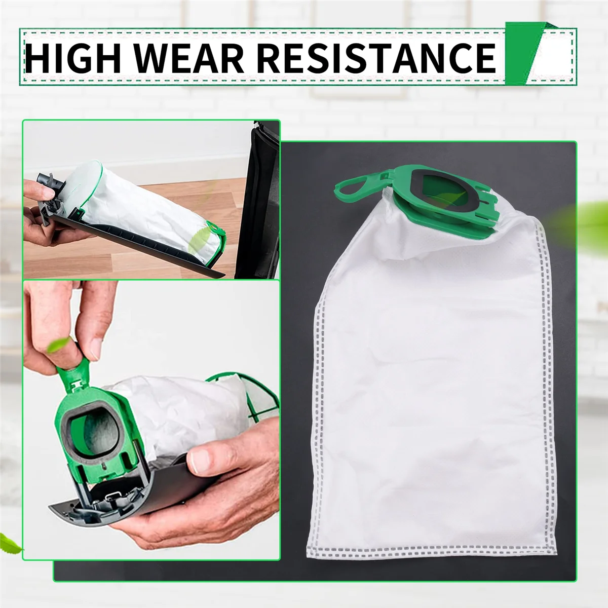 

HLES Replacement Parts Dust Bag Motor Protection Filters for Vorwerk Kobold VB100 FP100 Cordless Vacuum Cleaner Accessories