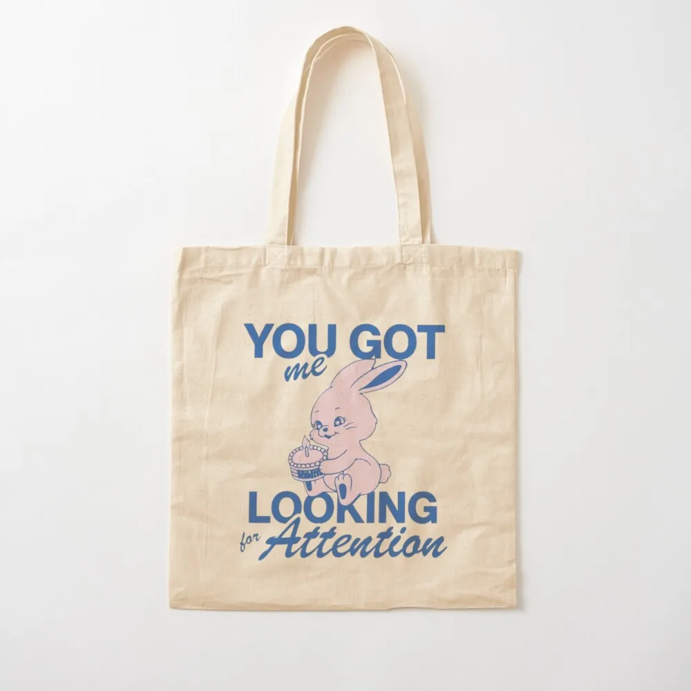 NewJeans - you got me looking for attention Tote Bag custom canvas bag Women's bag hand