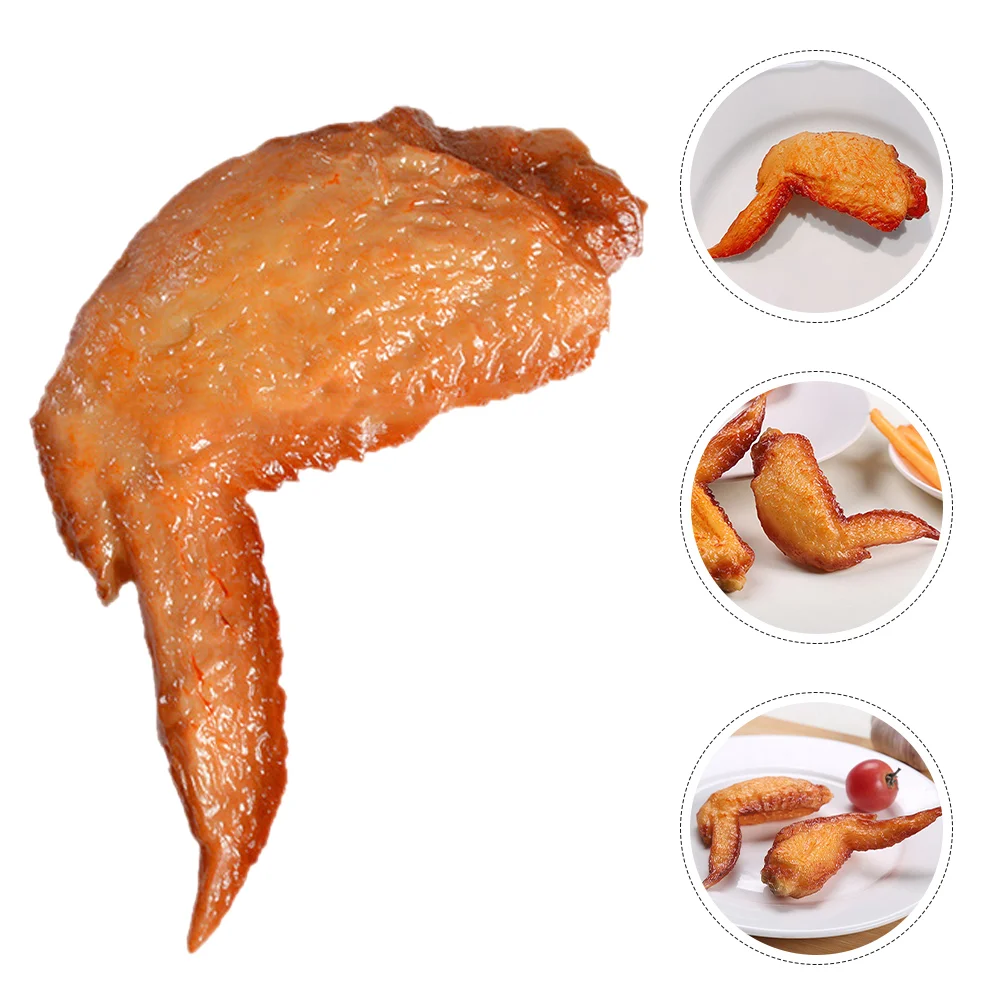 

4 Pcs Simulated Chicken Prop Fake Model Realistic Roasted Showcase Decoration Scene Photography Props Grilled