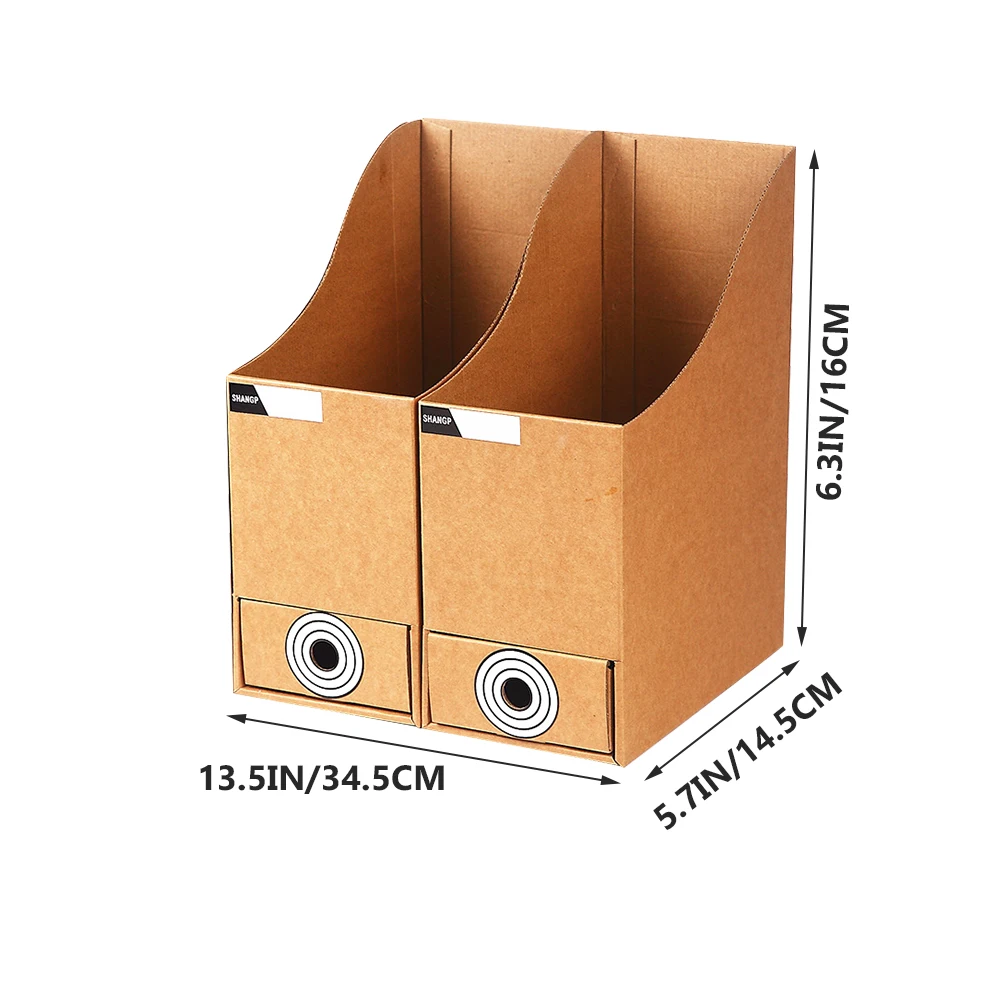 

2pcs Desktop File Organizer Paper Document Rack Office Storage Shelf For Books Files Magazines Home Office Use Paper