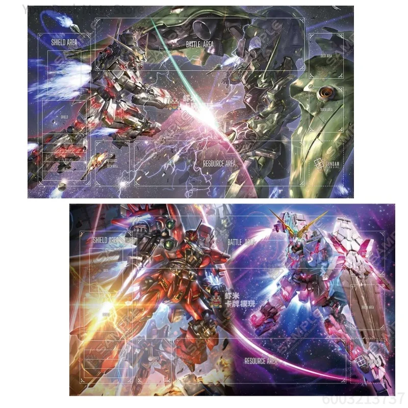 

New GCG Unicorn Gundam Series Single-player Battle Card Pad Unicorn RX-0 Playmat DIYStitchedEdge Rubber Table Pad