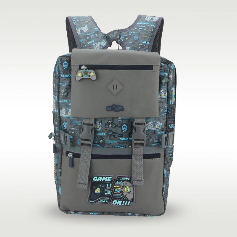 

Australia Smiggle children's hot-selling schoolbag men's cool high-quality game console backpack 18 inches