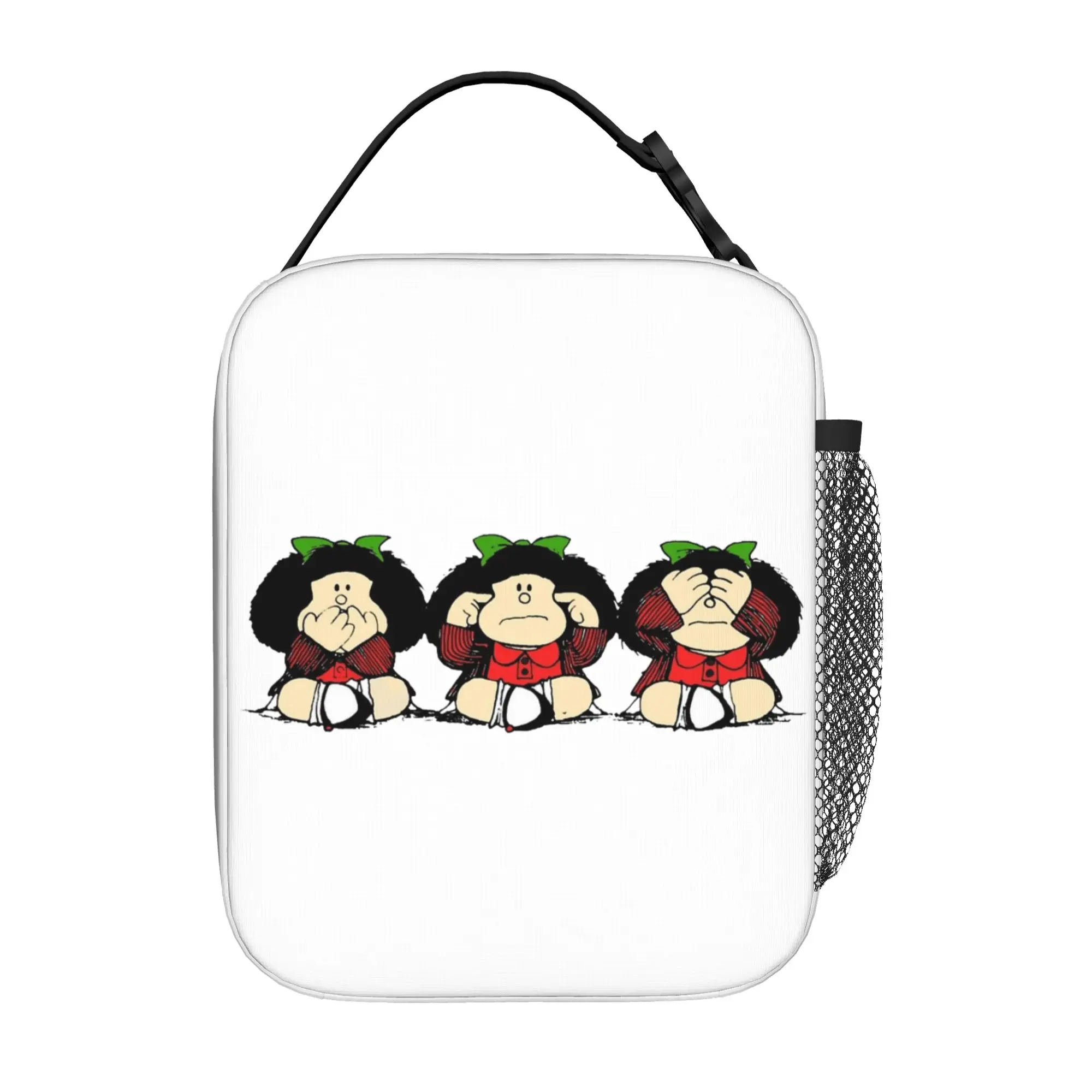 Cartoon M-Mafaldas Thermal Insulated Lunch Bags for Office Comics Portable Bento Box Thermal Cooler Lunch Boxes