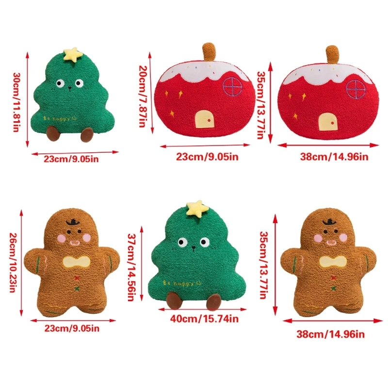 Christmas Tree Decoration Ornament Gingers Bread Man Pendant 2025 Year New Pillow Dropship