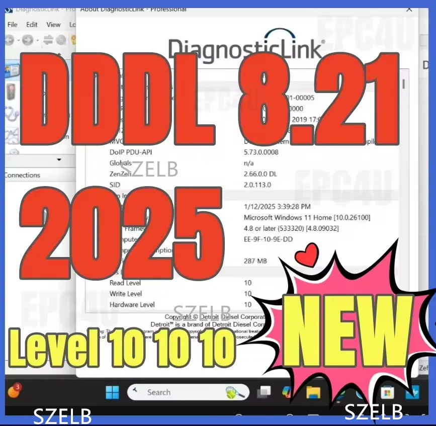 

Горячие продажи Detroit Diesel Diagnostic Link DDDL 8.21 SP1 Профессиональный уровень 10 + Adatbehebung