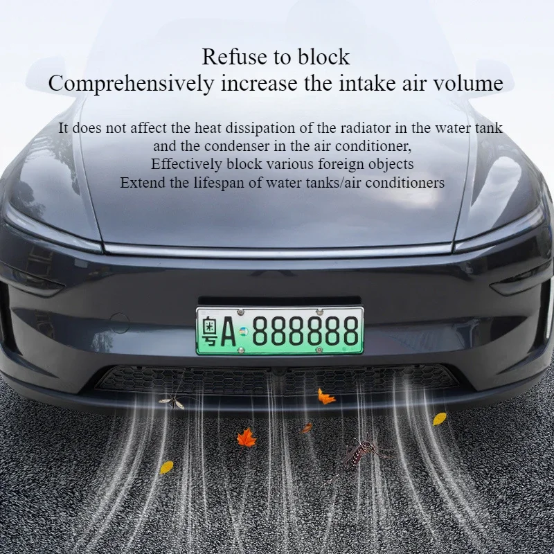 

Car Lower Bumper Anti Insect Net for Tesla Model Y Juniper 2025 2024 2023 2022 2021 Front Grille Mesh Cover Air Inlet Vent Panel