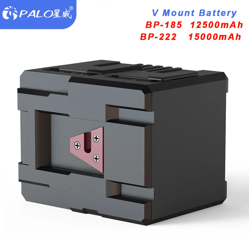 

V Mount Battery BP-185 BP-222 for Sony HDCAM,XDCAM,Digital Cinema Cameras,LED Light,DSLR BMPCC 4K,Monitor and Other Camcorders