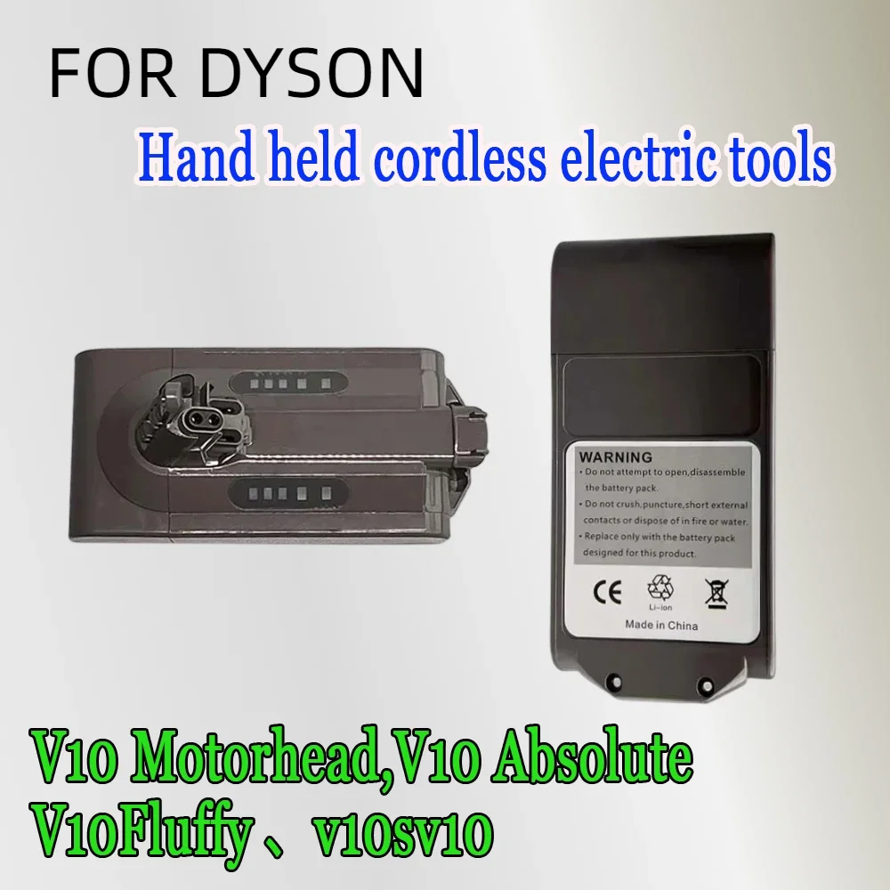 V10 Replacement Battery Lithium-ion 25.2V 6000mA For Dyson V10 Cleaner RH-10 SV12 Battery Pack 7-CELL(206340) SV14 7INR21/70