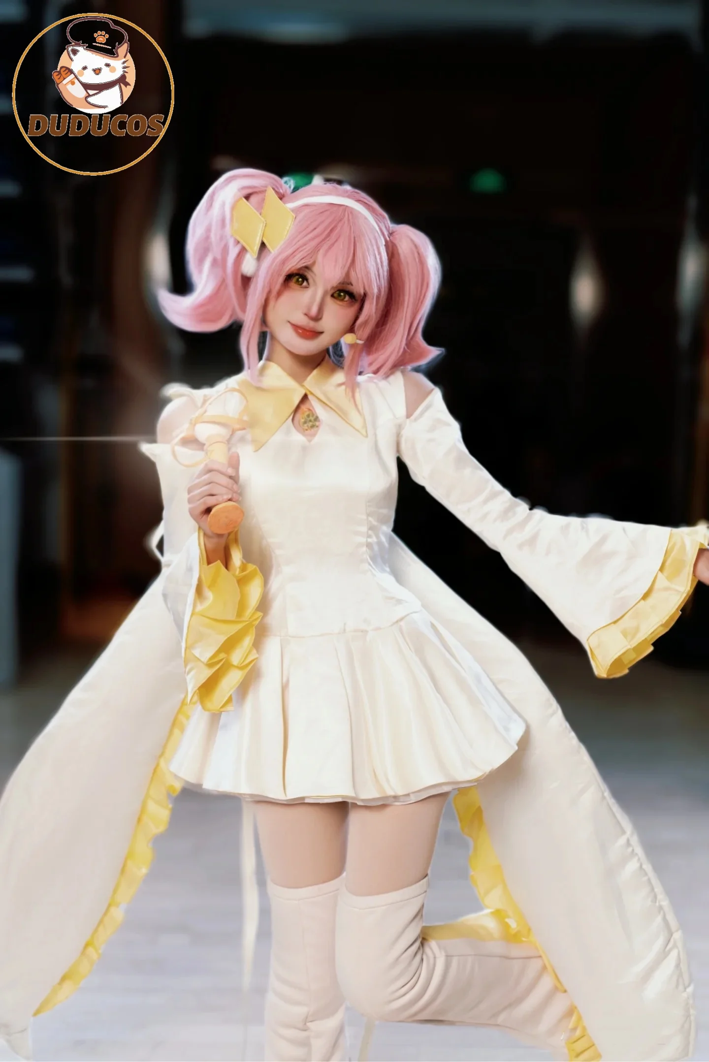 أزياء هيناموري آمو التأثيرية أنيمي شوجو شارا تميمة ضياء زي المعركة الملابس والاكسسوارات مجموعة كاملة فستان حفلات الكرنفال #2