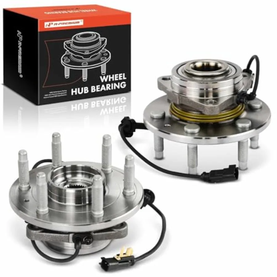 

2 x Front Wheel Bearing and Hub Assembly for Chevy GMC Cadillac - Sierado 1500, Sierra 1500, Suburban, Yukon, Escalade, XTS, 4W