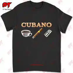 Cuban T Shirt Cohiba Cigar Coffee Domino Cuba YIA5