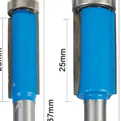 4Pcs TCT Flush Trim Router Bit Set 1/4 Inch Shank Carbide Cutting Tools For Woodworking Laminate Plastic And Non Ferrous Metals