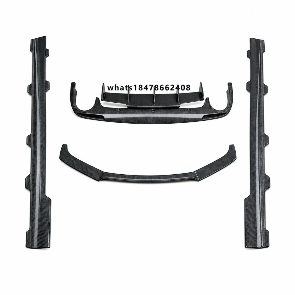 Scirocco R Style Carbon Fiber Aero Body Kit 2009-2014 Front Bumper Lip Rear Diffuser Side Skirts