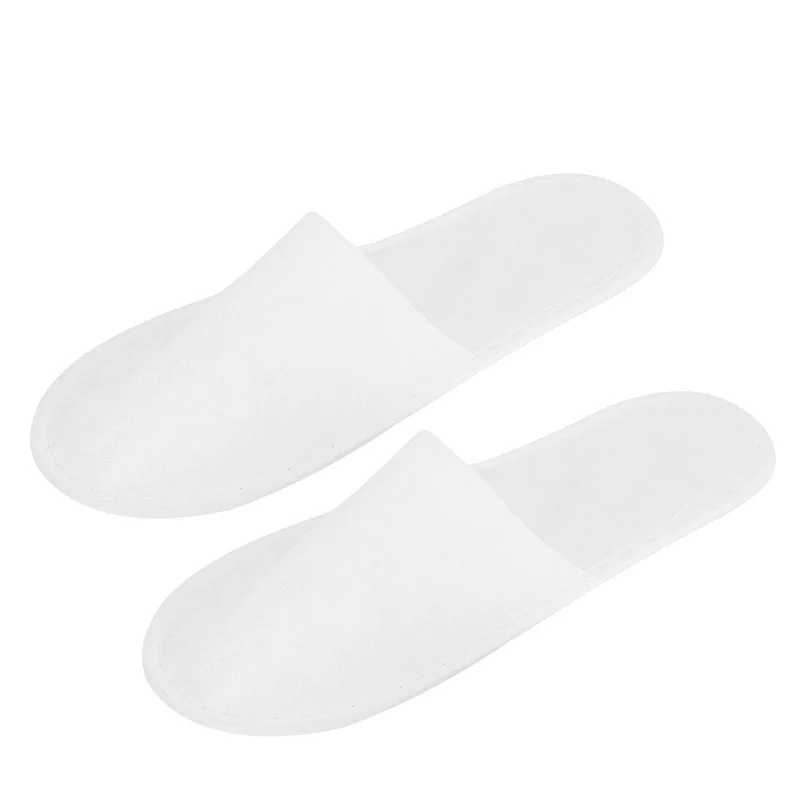 White 4Mm Non Woven Disposable Non Slippers Travel Home Slippers Business Home Hotel Unisex Slippers