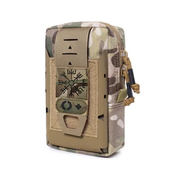 Tactical pokrowiec Molle torba wojskowa torba biodrowa Nylon Outdoor turystyka rowerowa wypoczynek telefon komórkowy przechowywanie rozmaitości Pac EDC z pętlą