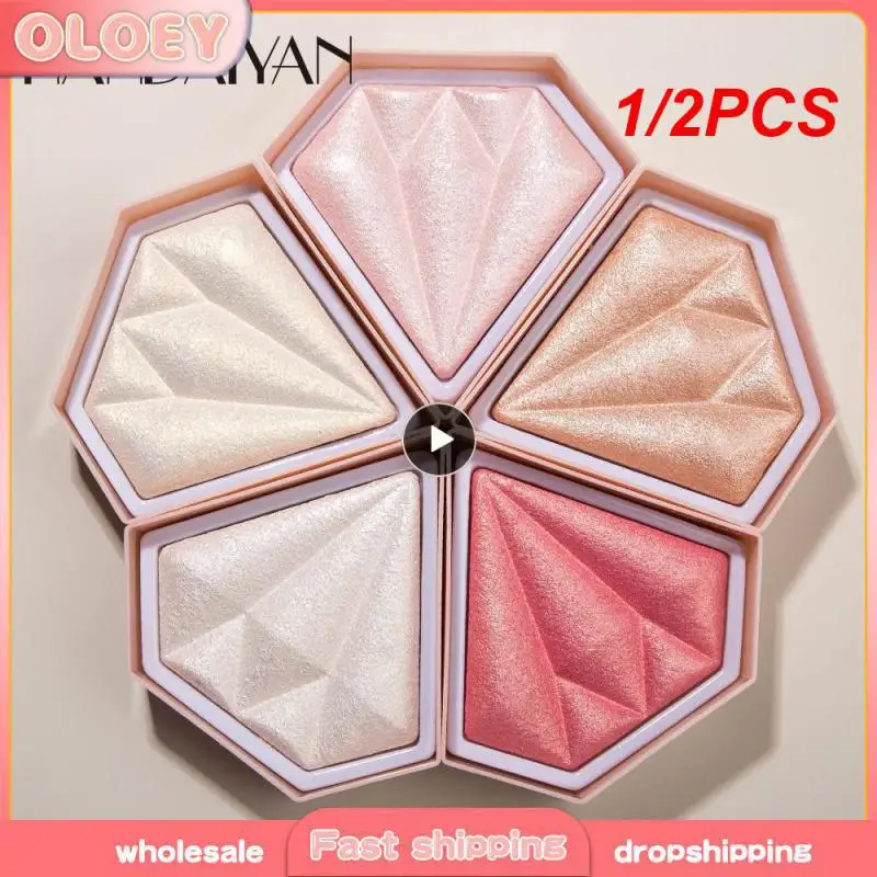 1/2PCS Handaiyan Highlighter Shimmer Face Blush Body Glitter Wand Bronzer Illuminator Women Makeup Cosmetic