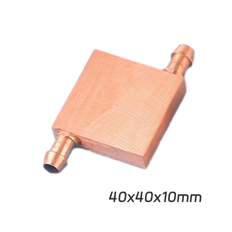 Copper Water Cooling Block 40*40mm Use For CPU Radiator Graphics GPU Water Cooling Block Liquid Water Cooler Heat Sink PC Laptop