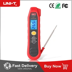 UNI-T UT320T 2-in-1 Infrared Thermometer Digital Thermometer Temperature Meter Probe Measurement -40℃~300℃