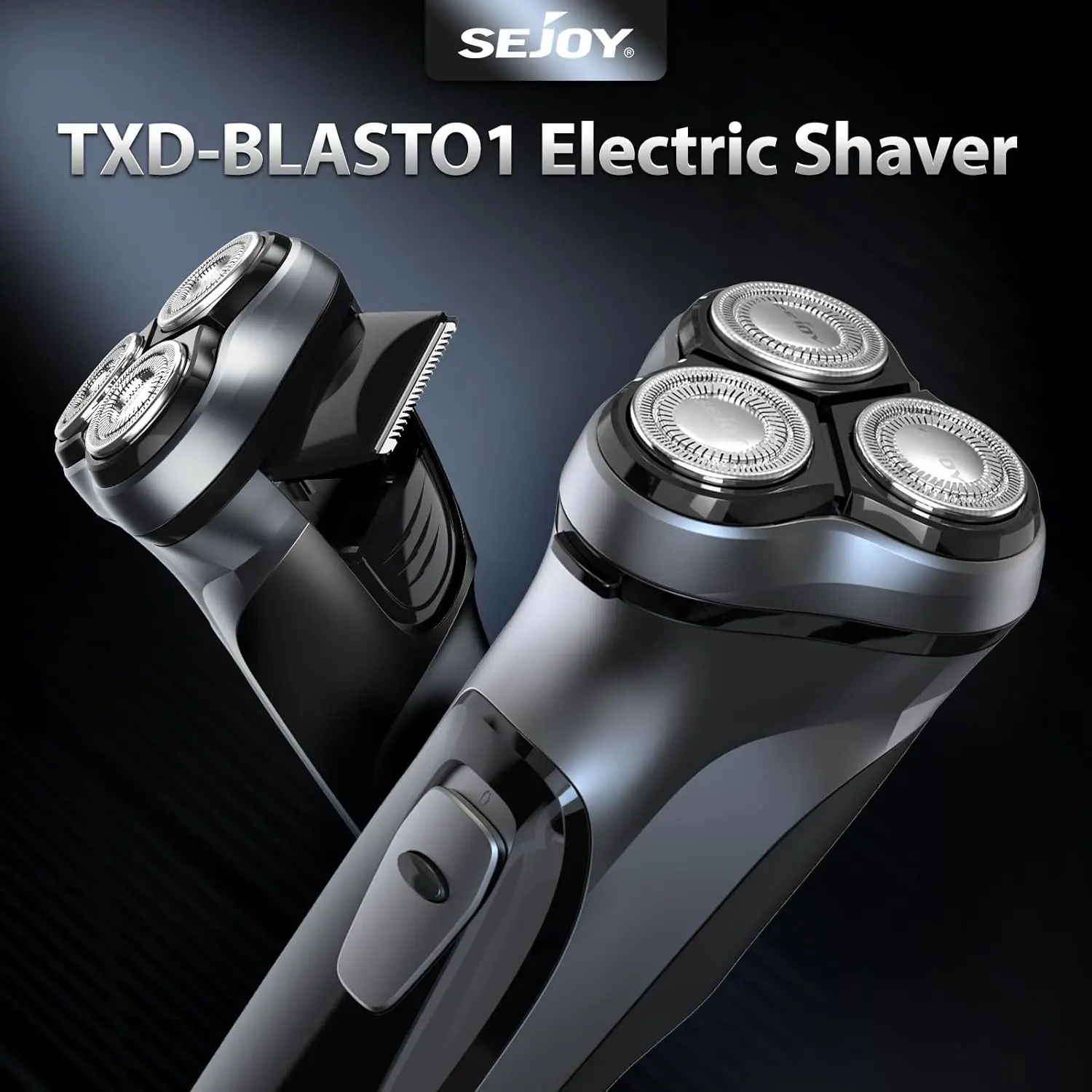 SEJOY Portable Clean Razor Men USB Electric shaver Powerful Beard Electric Razor Rechargeable Waterproof shaving Machine image 2