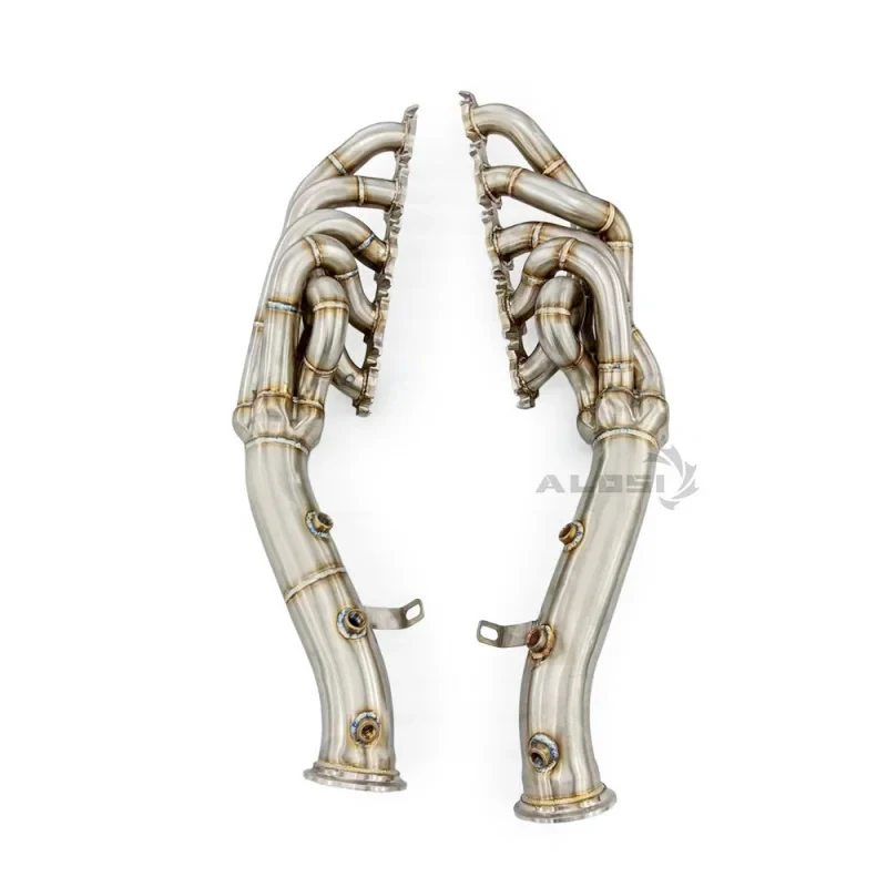 High-flow exhaust manifold Huracan EVO 5.2 2019-2024 Racing Straight Downpipe Conversion
