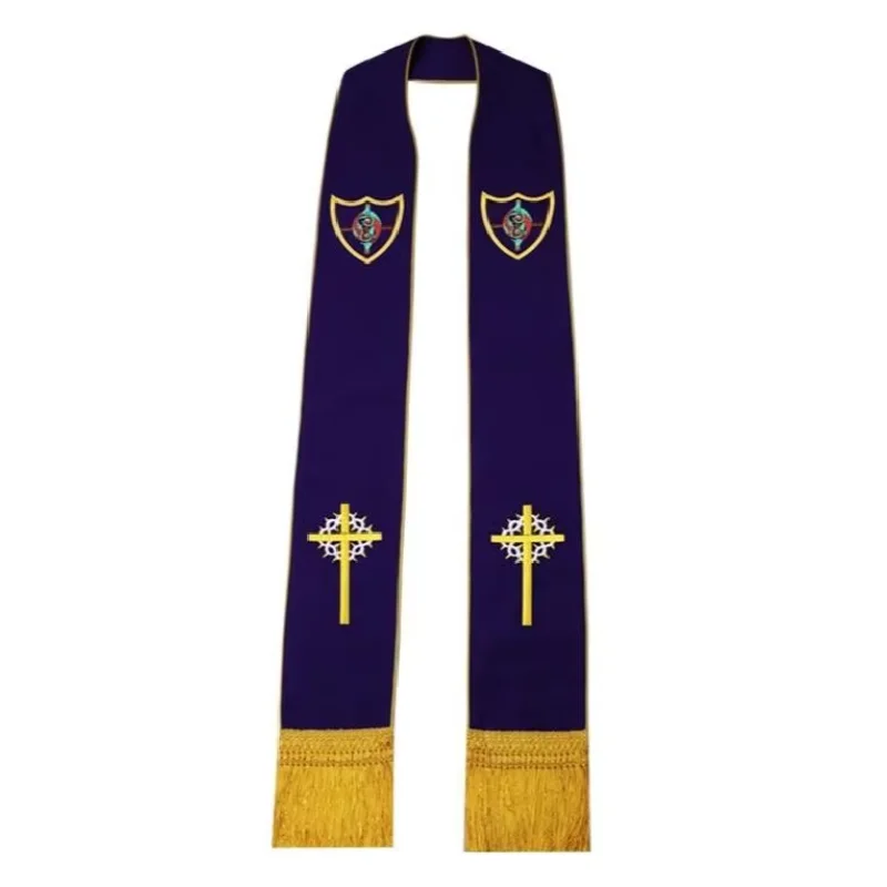 

Catholic Priest Stole Embroidery Officiating Tie Joseph Year Priest Anglican Church Clergy Scarf