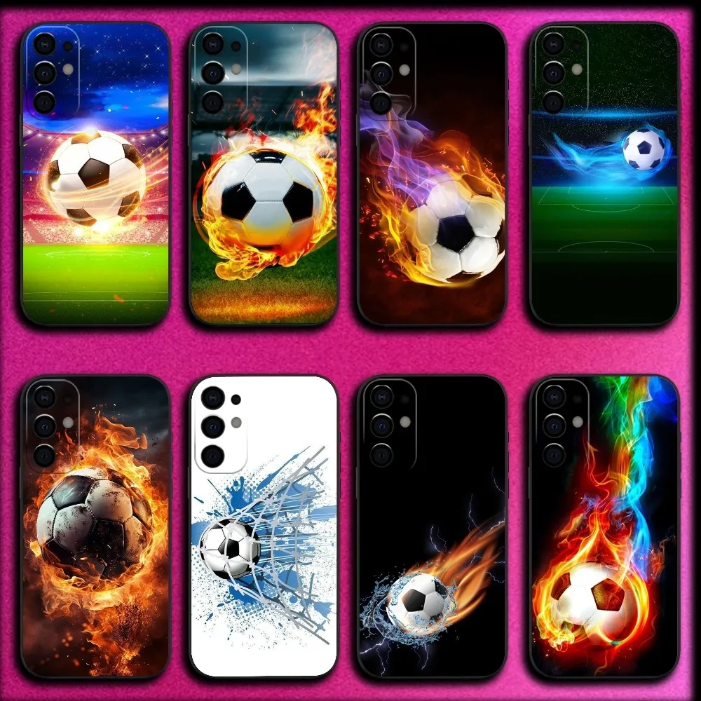 

Football Phone Case For Samsung S25,S24,S21,S22,S23,S30,Ultra,S20,Plus,Fe,Lite,Note,10,9,5G Black Cover