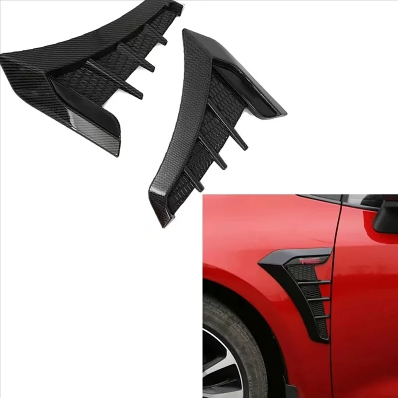 2-piece universal side ventilation grille spoon cover decorative sticker kit car tool