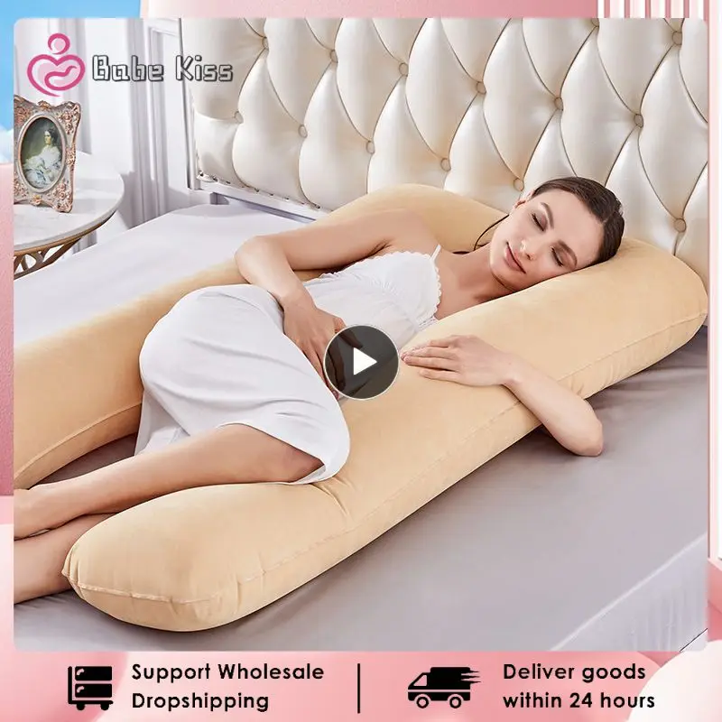 

Inflatable Pregnant Pillow Comfortable Maternity U-shaped Waist Pillow For Women Pregnant Sleep Cushion Soft Body Pillow