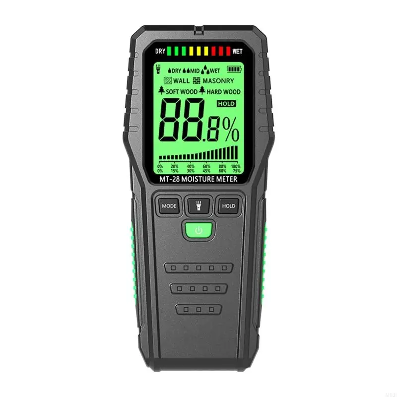 

A0KE Pinless Moisture Meter For Wood Digital Dampness Moisture Detector 4