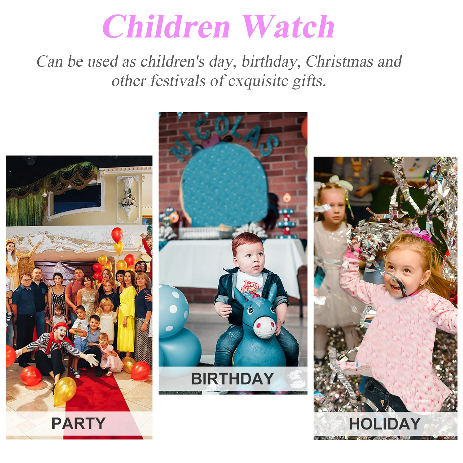 

Waterproof Watch Creative Cartoon Quartz Wristwatch For Student Time Learning Simple Dial Comfortable