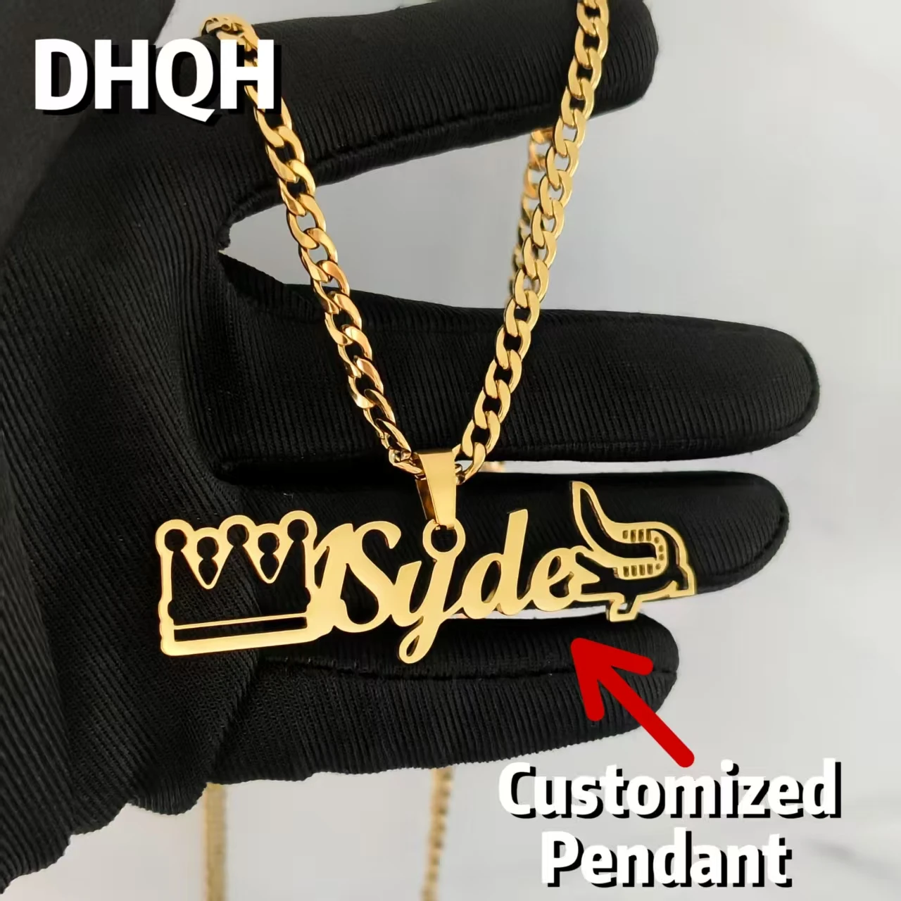 

Personalized/Customized Name Necklace Personalized Letter/Name Nameplate Pendant Christmas/Birthday/Valentine Personalized Gift