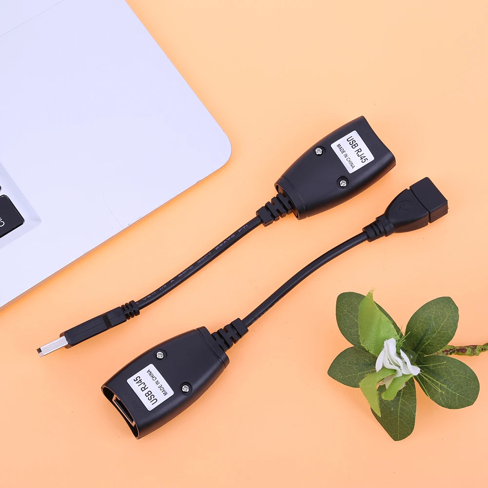 Ethernet-адаптер USB-RJ45 с поддержкой 150 футов Патч-корд Cat5/RJ45/Cat6 для USB-камер, принтеров, веб-камер, клавиатуры