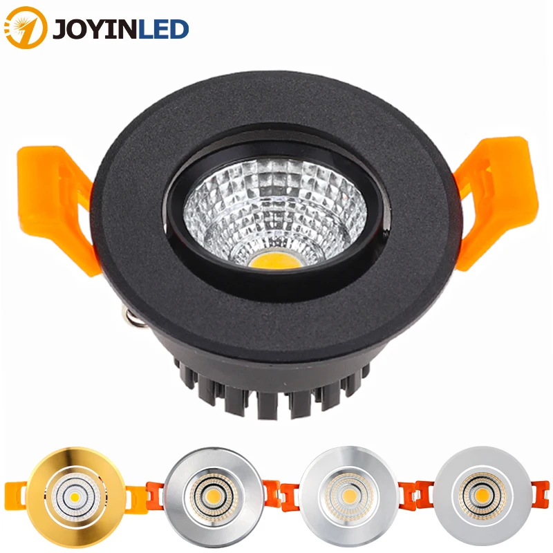 

JOYINLED High Quality Led Downlight Dimmable Lamp 3W 5W 7W 9W12W 15w Cob Led Spot Round Ceiling Recessed Downlights For Bedroom