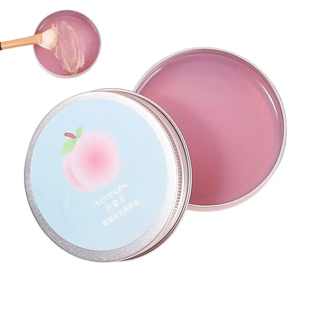 Makeup Brush Cleaner Gentle Effective Cleansing Low Foam Formula Quick Rinse Sponges Puffs Peach Oolong Scent Refreshing view 6