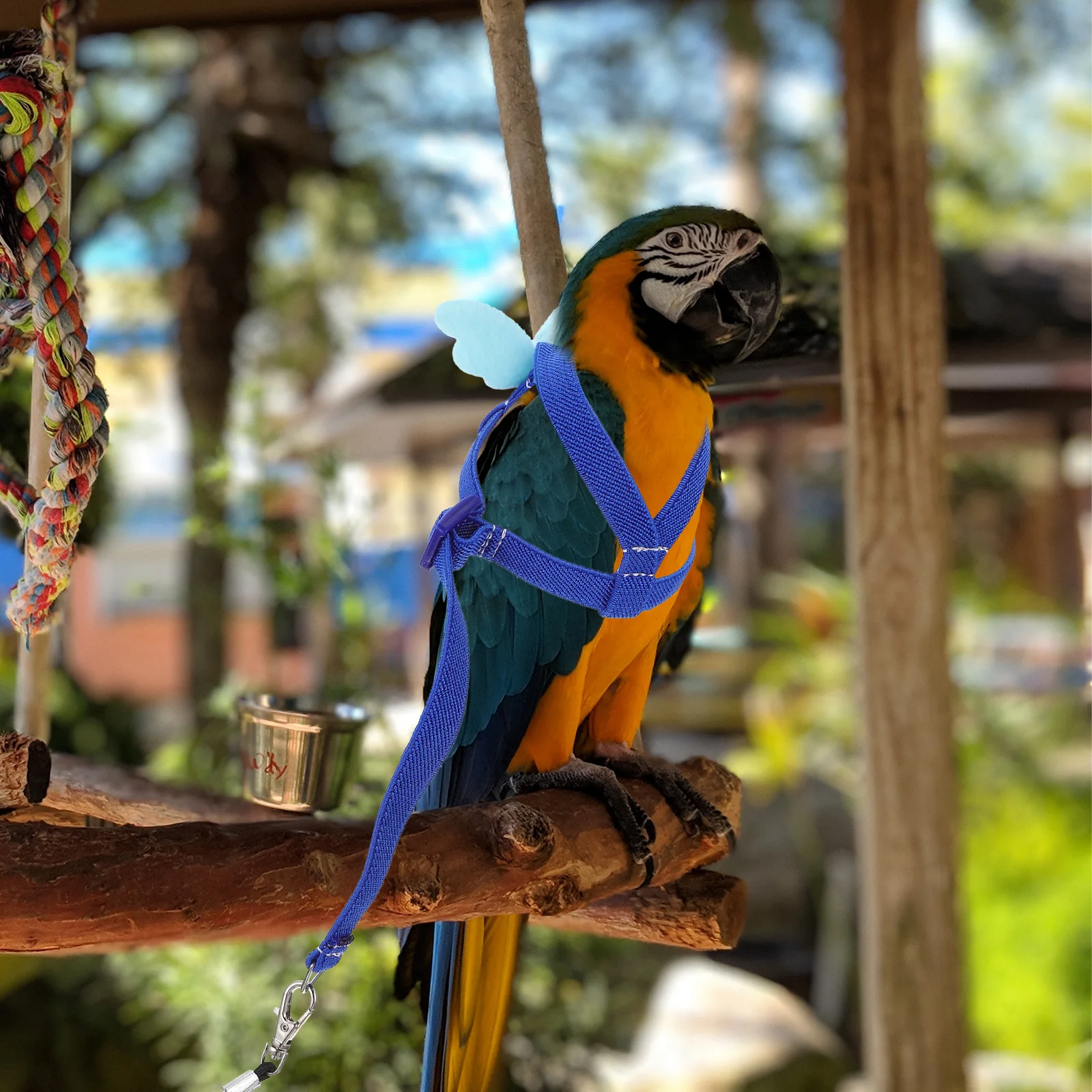 

Premium Adjustable Cloth Bird Harness Leash Kit for Pet Parrot Training Rope Anti Fly Lost Cartoon Wings Small Birds Toy