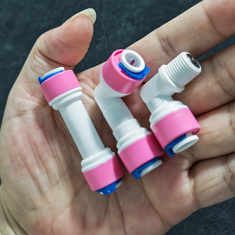 2PCS 5PCS 10PCS BSPT RO Reverse Osmosis Check Valve Quick Coupling Fitting Pipe Connection Joint POM Water Piping Parts