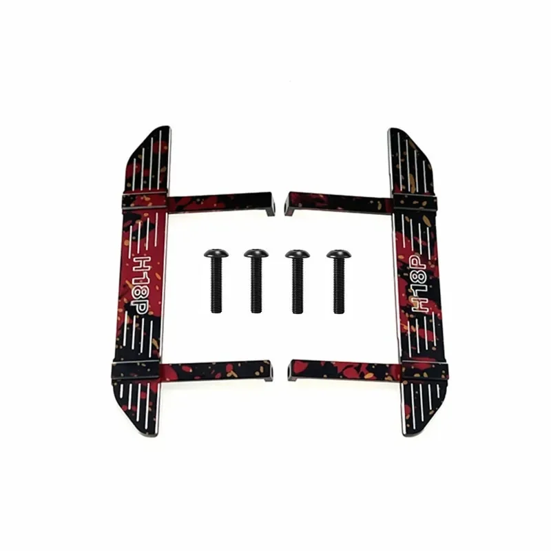 For MJX Hyper Go 1/18 H18P Metal RC Rock Sliders Side Pedal RC Car Upgrade Parts Accessories