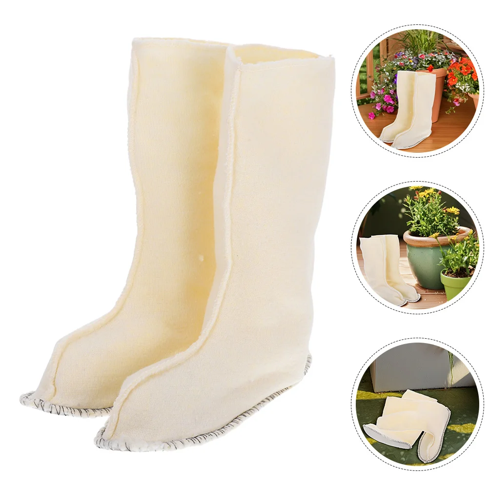 

2Pairs Rain Boot Insulated Liners Warm Soft Thermal Detachable Shoe Liners Comfortable Winter Walking Boot Accessories