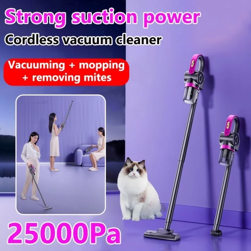 Home Multifunctional Vacuum CleanerWireless Car Vacuum Cleaner Handheld Bed Mite Remover Large Suction Vacuum Cleaner