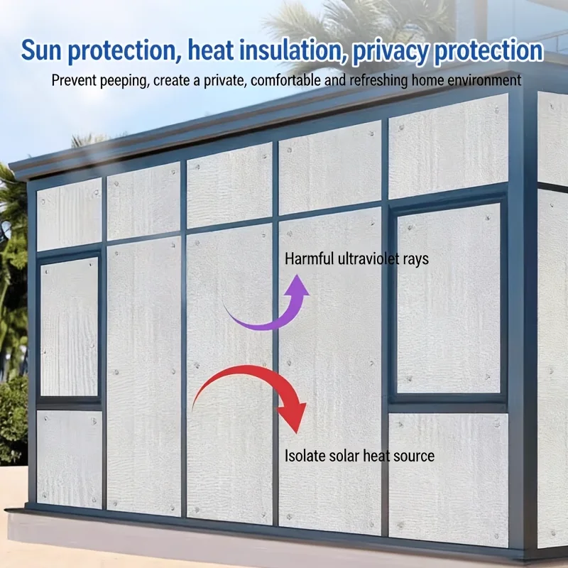 Window Sun Shade Film Aluminum Foil Anti UV Heat Insulation Home Sunshade Protector Pad Window Privacy Film for Room Car