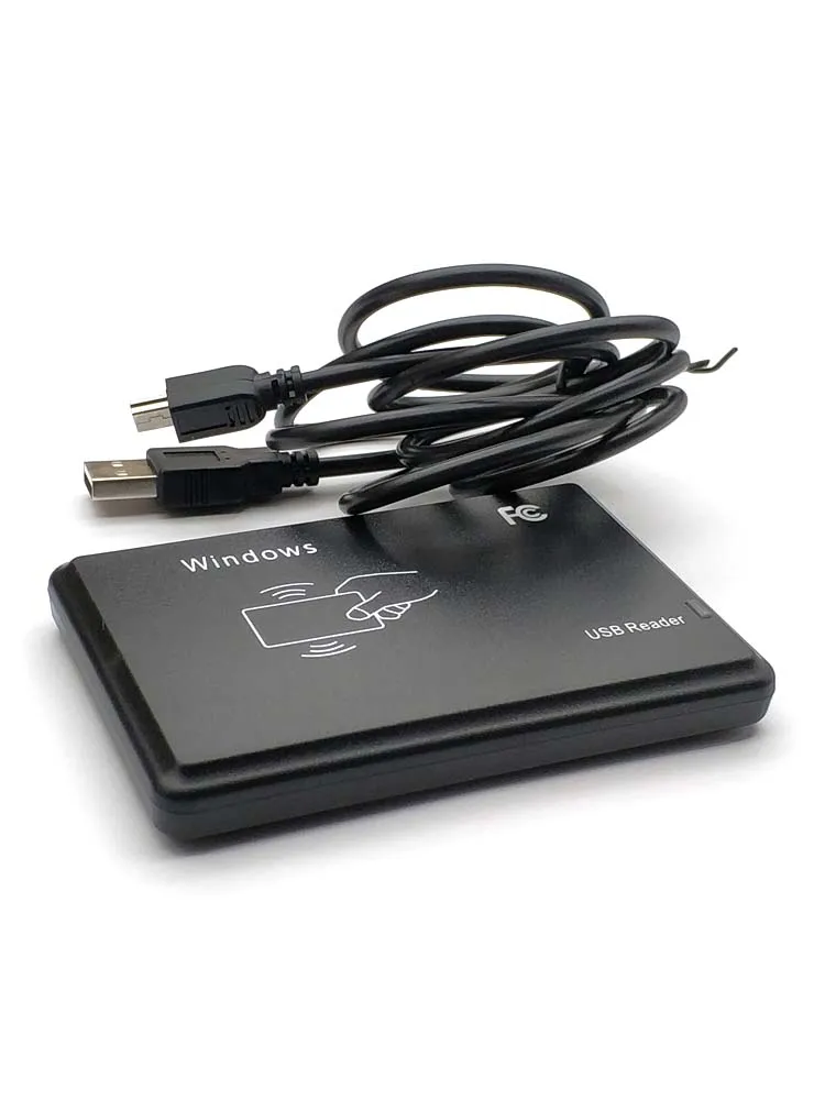 Lettore RFID 125Khz 13.56MHz EM4100 lettore di Smart Card con sensore di prossimità USB dispositivo di emissione senza unità EM ID USB per controllo