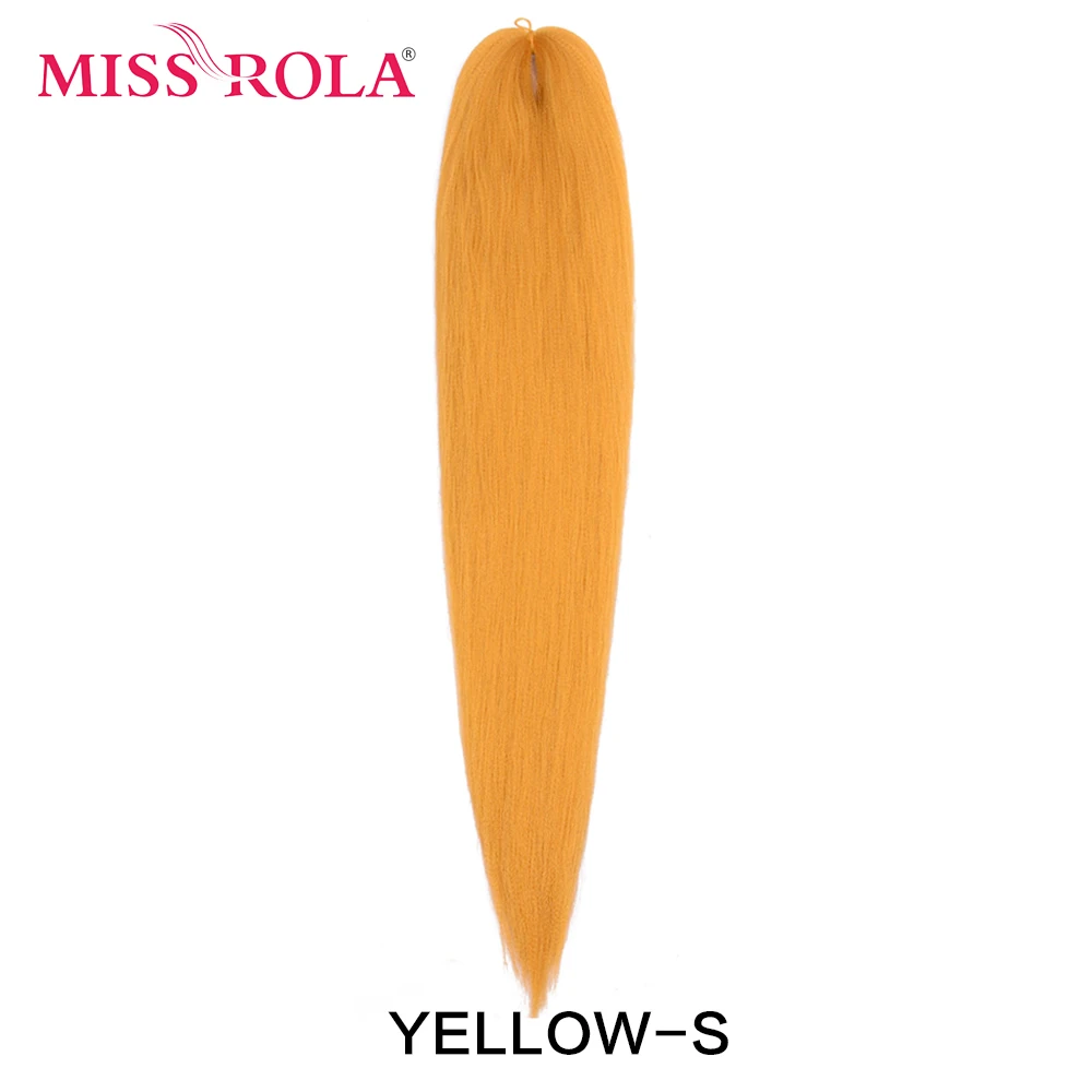 Miss Rola Synthetic Single Color Stretched Jumbo Braiding Hair Kanekalon Pink Twist Braid Hair Extension