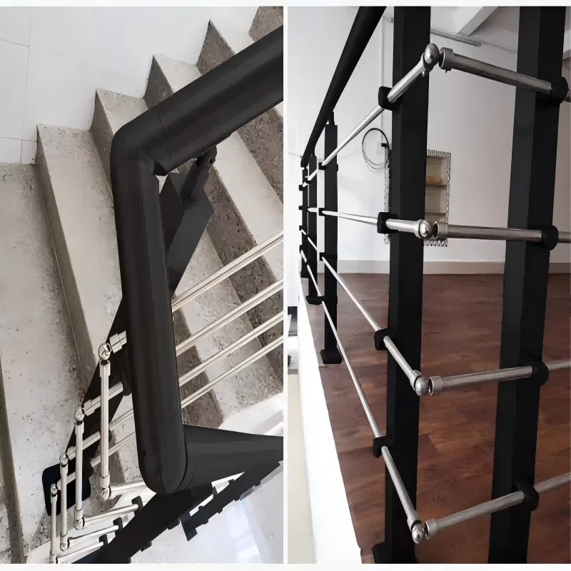 Personalização corrimão corrimão para escadas corrimão da escada interna moderno cabo corrimão baixa manutenção corrimãos para escadas