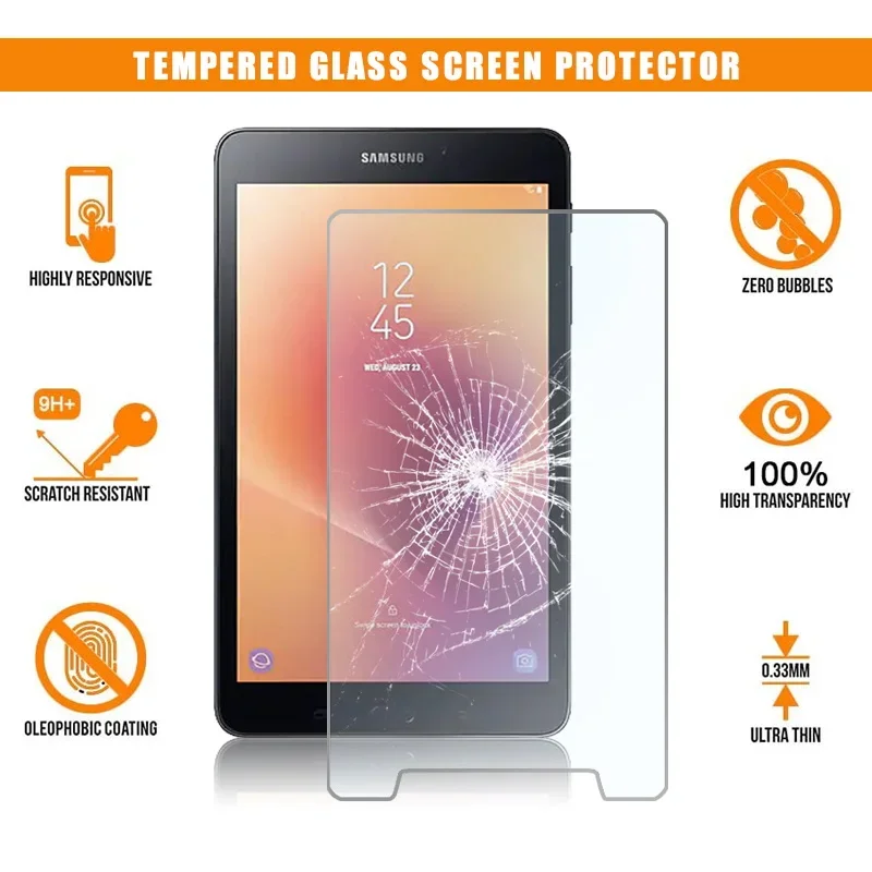 

For Samsung Galaxy Tab A 8.0 (2017) T380 Full Tablet Tempered Glass Premium Anti-Scratch HD Clear Film Protector Guard Cover