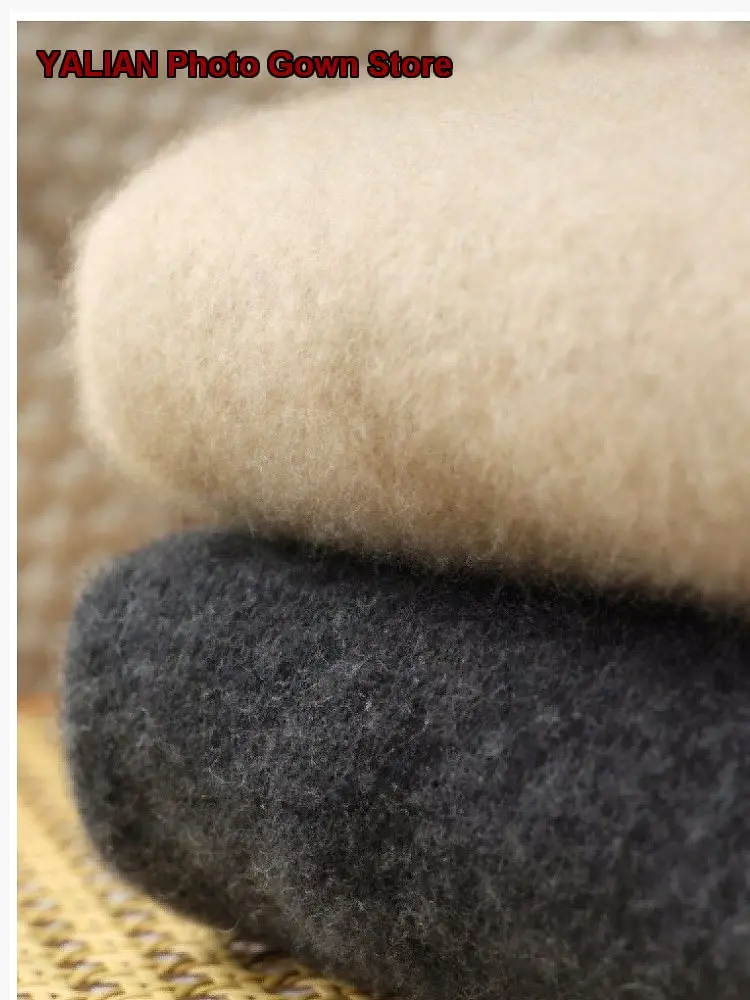 Kids Fair Isle Knit Sweater Boys Girls Color Block Thickened Solid Color Fleece Lined Warm Base Layer Top Newborn Autumn Winter