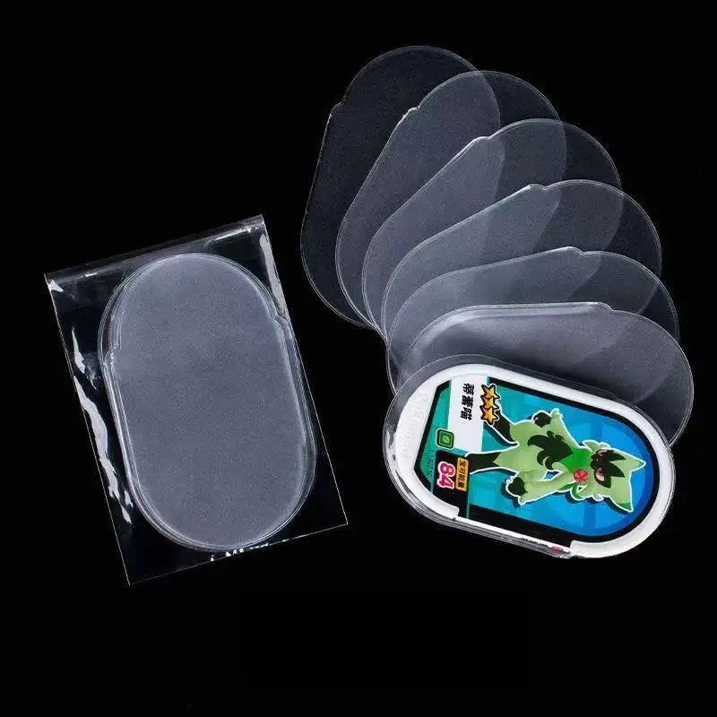 

10-100 шт. рукав для карты Mezastar для PokemonMezastar, прозрачная защита, подходит для аркадных игр, специальный диск, коллекционная торговая крышка для хранения игрушек