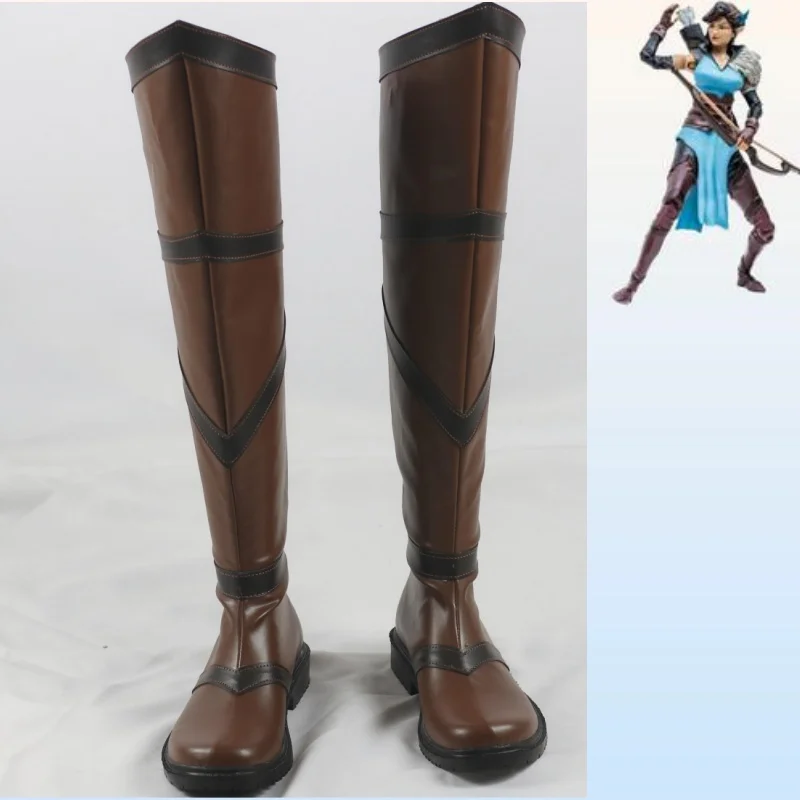 Zapatos de Cosplay de Vox Machina Vex'ahlia Vessar, botas, accesorios de disfraz de animación americana, botas de Cosplay Vex'ahlia Vessar