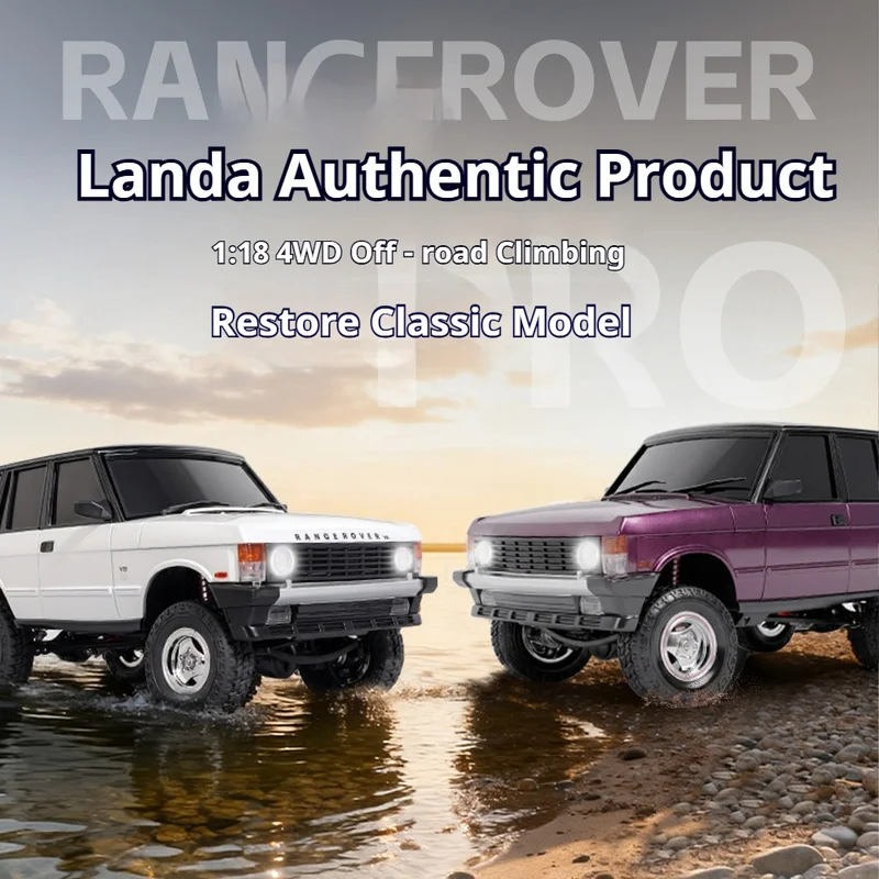 LDRC LD18401 PRO 4WD RC Crawler FOC Brushless Waterproof Vintage Off Road Remote Control Hobby Car Toy for Kids Adults