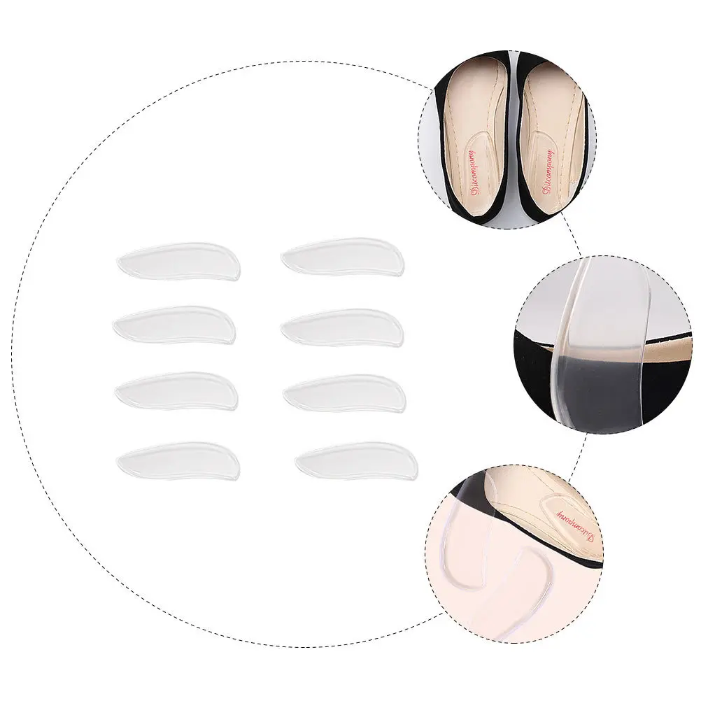 

4 Pairs Heel Cups for Pain Orthopedic Pad Shoe Insoles Plantar Fasciitis Flat Foot Correction